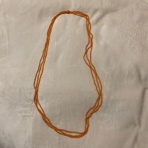 PacSun Boho Long Orange Necklace
